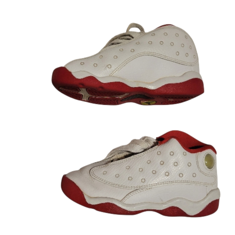Kids Unisex NIKE AIR JORDAN 13 RETRO TD White And Red Size 9C